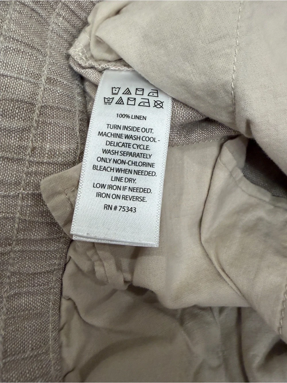 Panama Jack Men's Lightweight Linen Pants in Beige